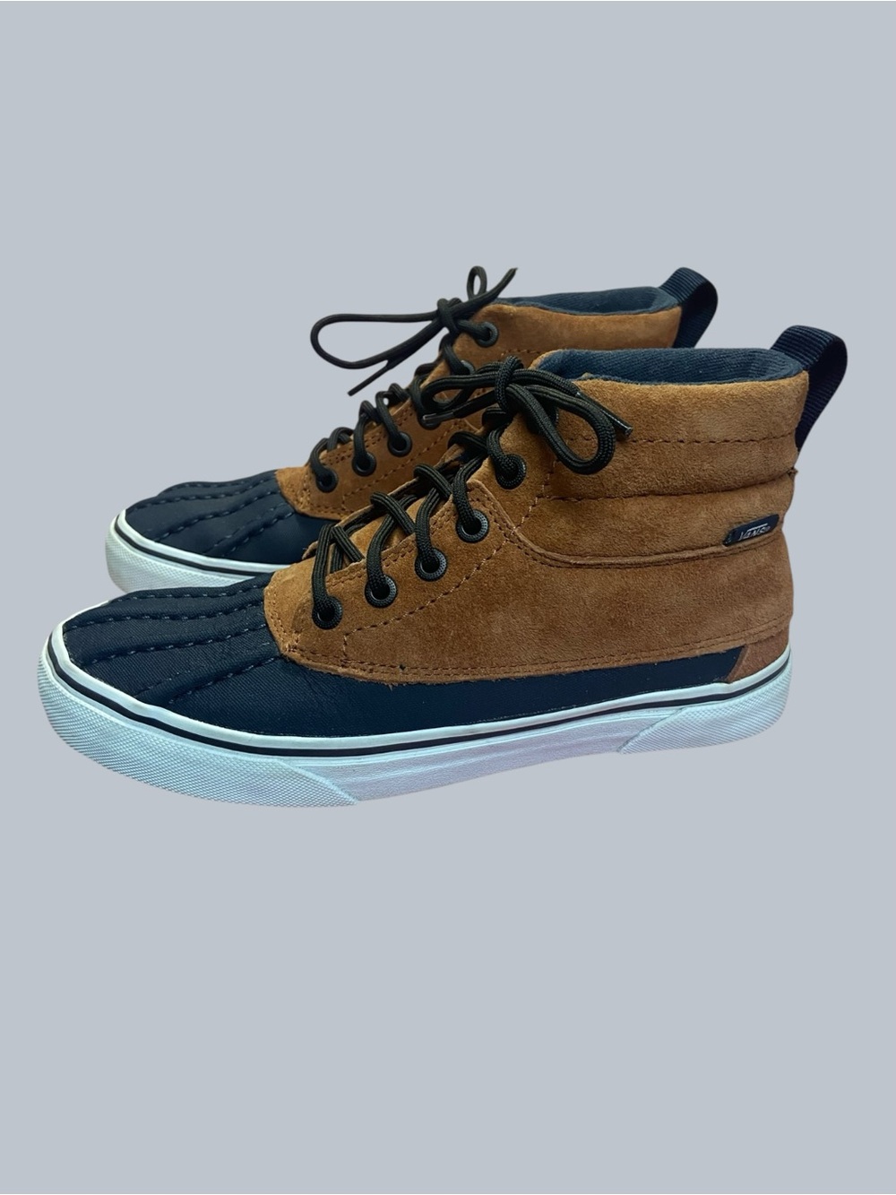 VANS SK8-HI Duck Boots Ginger/Navy Scotchgard 3M Womens 7.5